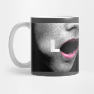 Love Me. Bad Girls. Pink Lips. Punk girl. Open mouth. Love. Punk girls. Mug